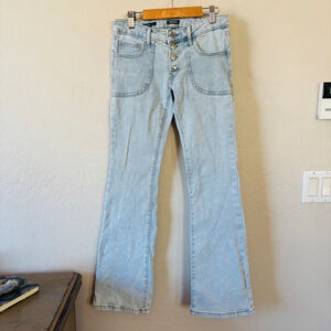 Women's Wild Fable Jeans Size 2 Blue Denim Flare Leg‎